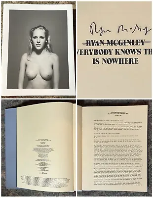 Everybody Knows This Is Nowhere SIGNED By Author RYAN MCGINLEY 1st Edition RARE • $529