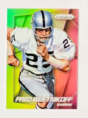 $4.95 • Buy 2014 Panini Prizm Fred Biletnikoff Silver Prizm Card #195 Raiders Legend!