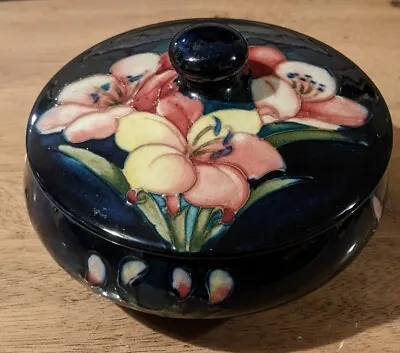 Early Moorcroft Freesia Blue Lidded Bowl Potter To H.M. The Queen • £59.99