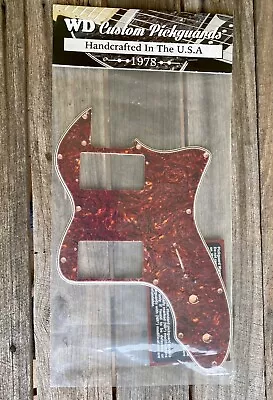 Custom Pickguard For Fender 1972-1978 Telecaster Thinline WR Humbuckers • $150