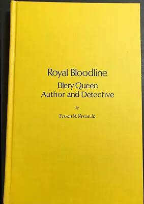 Mystery HC: FRANCIS NEVINS Royal Bloodline:Ellery Queen Author & Detective VFINE • $9.95