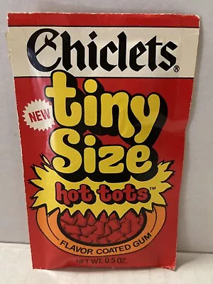 RARE Vintage 1988 CHICLETS TINY SIZE HOT TOTS Miniature Chewing Gum--NOS-Sealed • $145