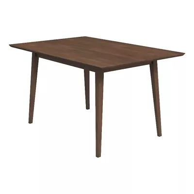 Aven Mid Century Modern Style Solid Wood Walnut 47  Rectangular Dining Table • $242.99