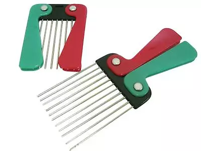 Beauty Kosmetika - Afro Comb Folding – Metal Teeth – Colour Handle Hair Brush • £2.99