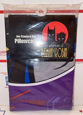 Vintage 1995 Batman & Robin Standard Size Pillowcase - Brand New/Sealed • $40