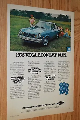 $9.99 • Buy ★1975 Chevy Vega Original Vintage Advertisement Print Ad 75