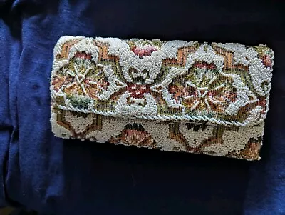 Vintage  Hong Kong Beaded Clutch Bag Purse Never Used • $17.95