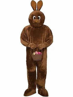 Chocolate Brown Rabbit Easter Bunny Mascot Costume Animal Soft Fun Fur Adult STD • $99.95