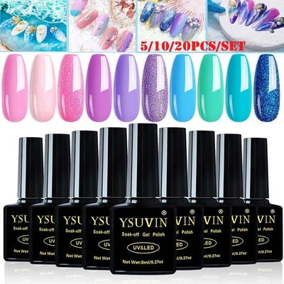 £3.89 • Buy 20PCS/Set Macaron Gel Nail Polish Set Soak Off UV LED Lacquer Matte Nail Varnish