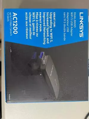 Brand NEW--Linksys WUSB6300 AC1200 Dual-Band USB-3.0 Wireless Adapter • $9.99