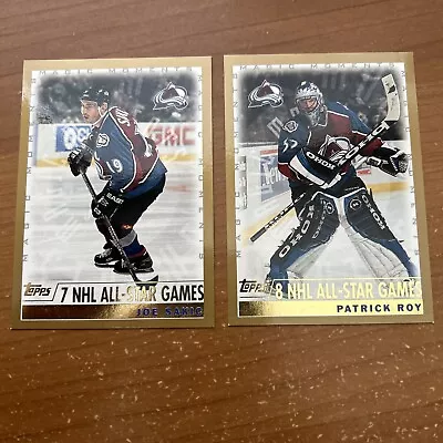 Topps Magic Moments All-Star Games Cards - #285 Joe Sakic & #284 Patrick Roy • $4.99