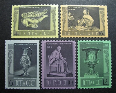 £2.04 • Buy Russia 1966 #3290-3294 MNH OG Russian Hermitage Museum Treasures Set $4.95!!