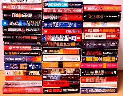 Lot 20 Mystery Thriller Action Fiction Paperback Book Random Pick Author Title • $25.95