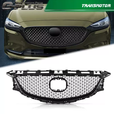 Front Bumper Hood Grille Grill Honeycomb Cover Trim Fit For Mazda 6 2014-2016 • $99.14