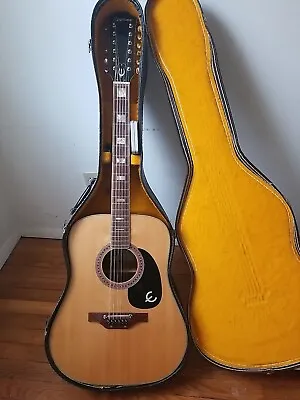70's Vintage Epiphone FT-165 Bard.  12-String Acoustic Guitar. See Pictures  • $310