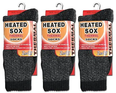 Mens Heated Sox Socks Thermal Socks Keeps Feet Warmer Longer • $12.95