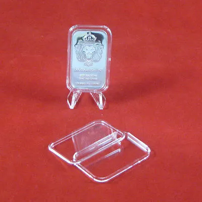 Air-Tite 1 Oz Silver Bar Holder Capsules Fits 50.8 X 29.4 X 2.49mm Or Less Qty 5 • $9.95