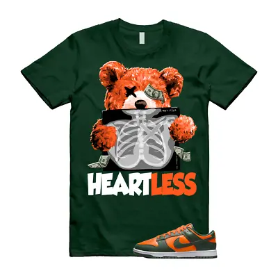 Miami Hurricanes Dunk Gorge Green Total Orange White Retro T Shirt Match HEART • $26.99