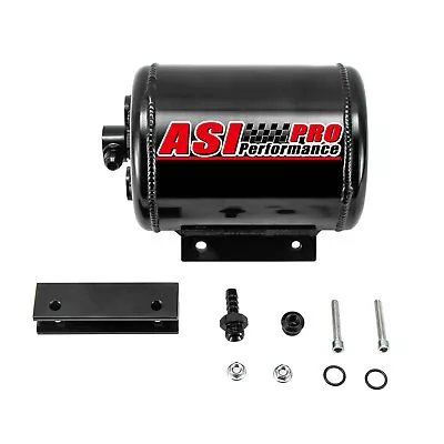 Brake Vacuum Reservoir Tank Can Aluminum W/Mount Fittings 126mm Diameter • $55.99