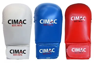 Cimac Karate Mitts Without Thumb Sparring Karate Gloves Competition Punch Mitts • £15.99