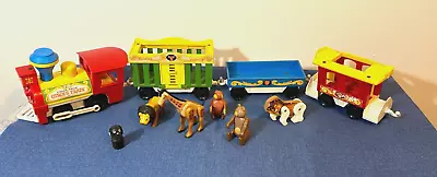 Vintage Fisher Price Circus Train With Some Animals  1973 • $35