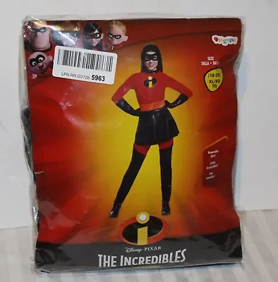 The Incredibles  Mrs. Incredible Skirted Deluxe Adult Costume XL 18-20 • $45