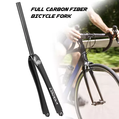  25.4mm Ultralight Full Carbon Fiber Road  Fork 700C Cycling Z1M3 • $89.69