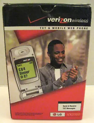 Vintage Verizon Flip Phone Complete Tested Works LG VX3100 • $24.89