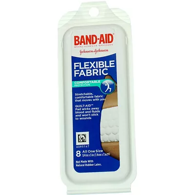 4 Pack Band-Aid Flexible Fabric Bandages One Size 8 Ct • $9.55