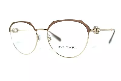 New Bvlgari 2214-b 2036 Brown Authentic Eyeglasses Frames 54-17-140mm W/case Rx • $393.21