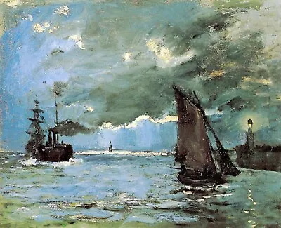 Seascape By Claude Monet Giclee Fine Art Print Reproduction On Canvas • $49.95