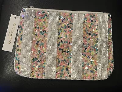 Brand New Accessorize  Multicoloured Sequin Makeup/Accesories/Cosmetic Bag • £12