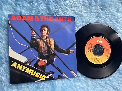 ADAM AND THE ANTS.  ANTMUSIC.   7 Vinyl   VG +. CBS RECORDS. 1980 • £3.29