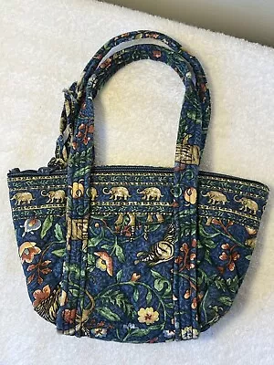 Vera Bradley Tiny Paddy Purse Handbag Animal Kingdom Elephant Retired Mini Bag • $17.95