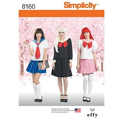 SIMPLICITY 8160 MISSES' COSPLAY COSTUMES Sewing Pattern Sizes 4-12 & 14-22 • £11.29