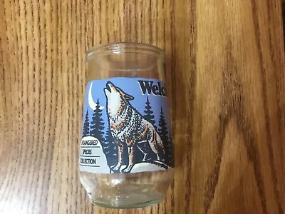 Welch's Jelly Jar Glass Endangered Species Series #4 Red Wolf • $4.50