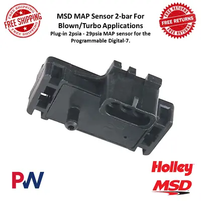 MSD MAP Sensor Plug-in 2-Bar For Blown / Turbo Programmable Digital-7 #23121 • $170