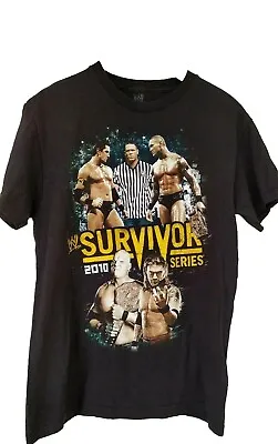  WWE  SURVIVOR SERIES   2010  T-Shirt RANDY ORTON Vs WADE BARRETT • $64