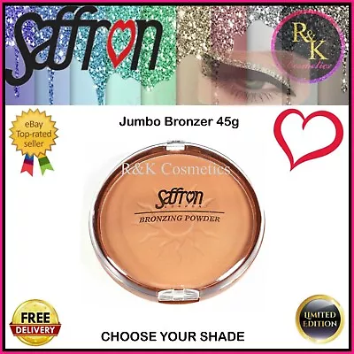 Saffron Jumbo Bronzing Powder Shimmering Bronzer Choose Your Shade New 45g • £5.19