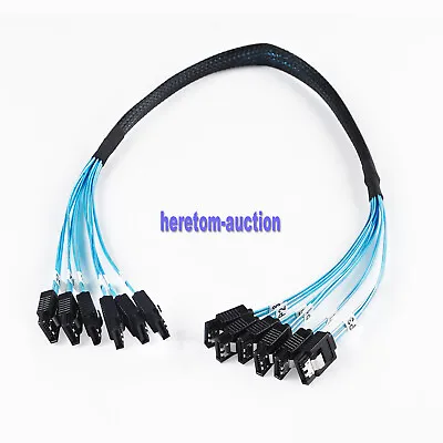 $17.32 • Buy AU 6pcs/set SATA III SAS Data Cable For Server SATA 7 Pin To SATA 7 Pin (0.5m)