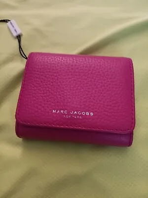 Marc Jacobs Barbiecore Pink Leather French Purse Type Wallet NWT • $76.58