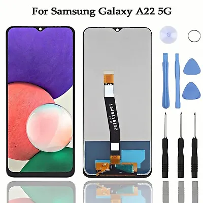 For Samsung Galaxy A22 5G LCD Replacement Touch Screen Digitizer Black • £12.81