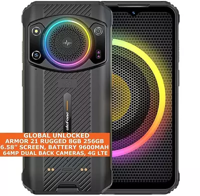 ULEFONE ARMOR 21 RUGGED 8gb 256gb Waterproof 6.58  Face Id NFC Android 13 4G LTE • $540.13