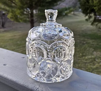 Moon And Star Glass Crystal Clear Small Jardiniere Candy Dish • $99.99