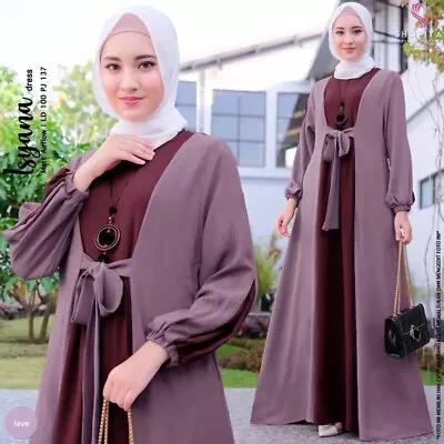 Women Prayer Dress Muslim Islamic Hijab Abaya Khimar Jilbab Kaftan Long Dress • £20.99