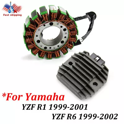 Magneto Coil Stator Regulator Rectifier For Yamaha YZF R1 1999-2001 R6 1999-2002 • $45.95