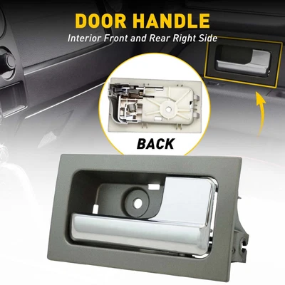 $15.19 • Buy For Ford F-150 Inside Door Handle Black Housing Chrome Lever Passenger Side
