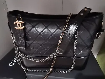 CHANEL Gabrielle Bag Leather Black  • $4950