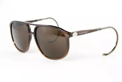 Vintage Vuarnet Sunglasses 117 Brown Cable Hook PX5000 Mineral Brown Lens • $119.20