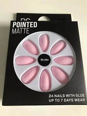 Blush Pointed Matte False Nails  • £3.95